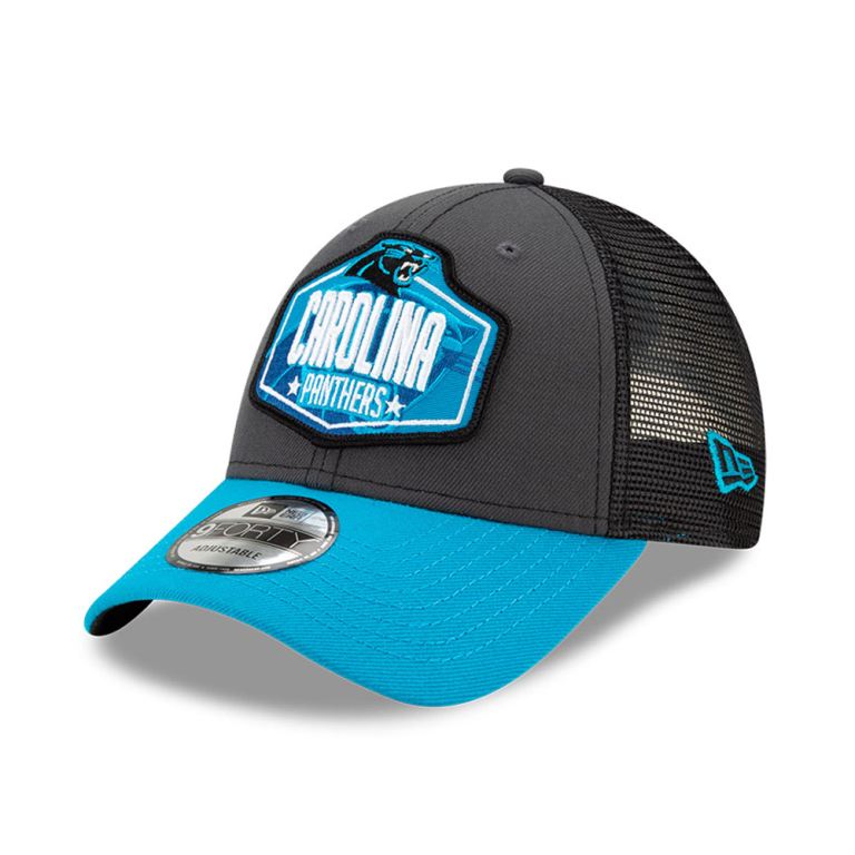 Gorras New Era Truckers Grises - Carolina Panthers NFL Draft 60389KNBH